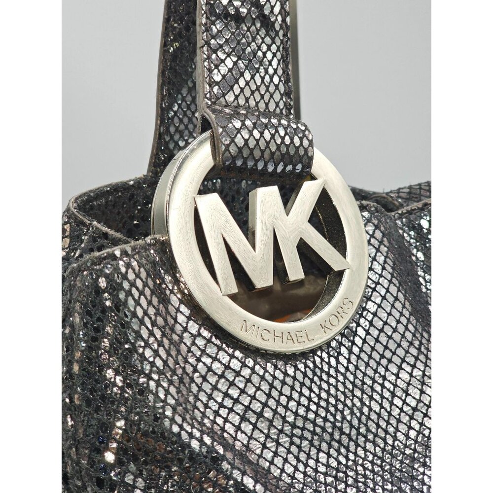 Michael Kors Women's Metallic Python-Embossed Tot… - image 6